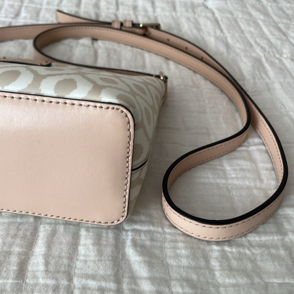 KATE SPADE New York Grove Street Millie Ikat Crossbody Bag in Cream / Cardamom - Picture 7 of 15